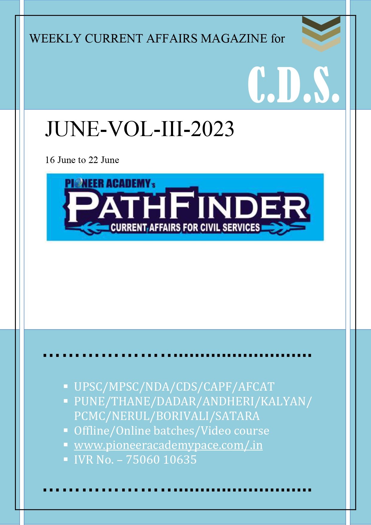 CDS-JUNE-VOL III- 2023